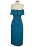 Xscape Solid Teal Cocktail Dress Size 6 - photo 4