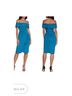 Xscape Solid Teal Cocktail Dress Size 6 - photo 7
