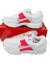 Nike White Red Sneakers Size 6 1/2 - photo 1
