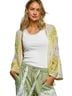 Pol 100% Polyester Yellow Blue White Cardigan One size - photo 1
