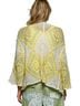 Pol 100% Polyester Yellow Blue White Cardigan One size - photo 2