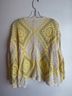 Pol 100% Polyester Yellow Blue White Cardigan One size - photo 3