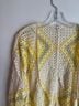 Pol 100% Polyester Yellow Blue White Cardigan One size - photo 8