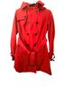 Michael Kors 57% Cotton 43% Polyester 100% Polyester Red Trenchcoat Size S - photo 1