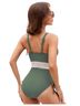 Amazon Basics Color Block Green One Piece Swimsuit Size XL - photo 2