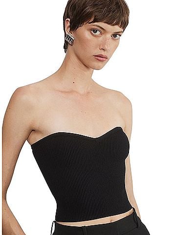 Aritzia Babaton Sculpt Knit Sweetheart Tube Top Sleeveless Top (view 1)