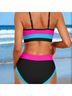 Amazon Basics Color Block Multi Color Two Piece Swimsuit Size XL - photo 4