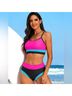 Amazon Basics Color Block Multi Color Two Piece Swimsuit Size XL - photo 3