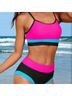 Amazon Basics Color Block Multi Color Two Piece Swimsuit Size XL - photo 6