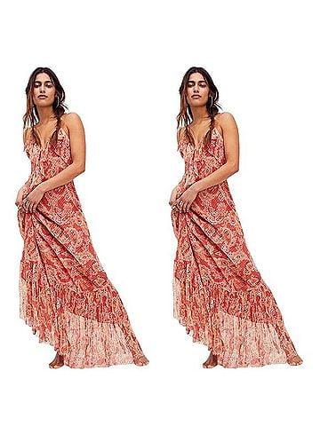 Free People Gwendolyn Silk Bias Casual Dress (view 1)