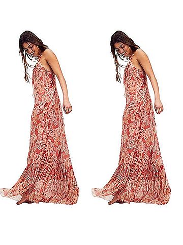 Free People Gwendolyn Silk Bias Casual Dress (view 2)