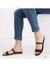 Madewell 100% Leather Black Flip Flops Size 6 - photo 3