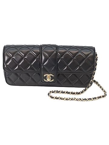 Chanel CHANEL AS5820 Metal Plate Matelassé Black Lambskin Gold Hardware Turnlock Single Flap Chain Shoulder Bag - Women's (view 1)