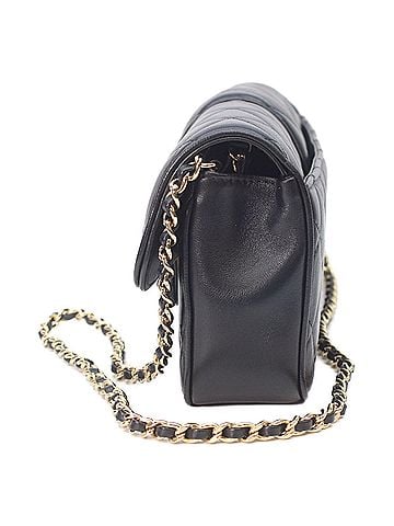 Chanel CHANEL AS5820 Metal Plate Matelassé Black Lambskin Gold Hardware Turnlock Single Flap Chain Shoulder Bag - Women's (view 2)
