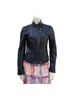 Armani Exchange 100% Lambskin 100% Acetate Black Leather Jacket Size S - photo 1