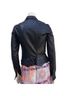 Armani Exchange 100% Lambskin 100% Acetate Black Leather Jacket Size S - photo 2