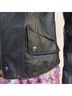 Armani Exchange 100% Lambskin 100% Acetate Black Leather Jacket Size S - photo 9