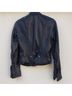 Armani Exchange 100% Lambskin 100% Acetate Black Leather Jacket Size S - photo 13