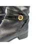 Tory Burch 100% Leather Black Boots Size 7 1/2 - photo 5