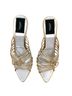Marc Jacobs Gold Silver Heels Size 9 - photo 2