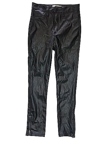 KANCAN JEANS Faux Leather Pants (view 1)