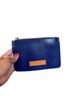 Dooney & Bourke Blue Leather Clutch One size - photo 1