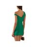 Self-Portrait Solid Green Cocktail Dress Size 0 - photo 2