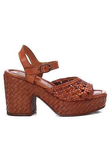 XTI Women's Carmela Leather Heel Sandals (view 1)