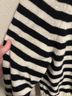 Everlane 50% Recycled Wool 50% Cashmere 5% Nylon 100% Cashmere Stripes Black White Pullover Sweater Size M - photo 3