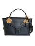 Coach 100% Leather Floral Solid Blue Leather Satchel One size - photo 1