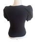 111 STATE Black Short Sleeve Blouse Size M - photo 2