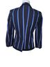 Club Monaco 97% Cotton 3% Spandex 100% Polyester Stripes Black Blue White Blazer Size 4X - photo 4