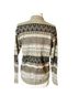 Peruvian Connection 100% Pima Cotton Fair Isle Multi Color Cardigan Size S - photo 2