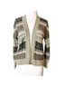 Peruvian Connection 100% Pima Cotton Fair Isle Multi Color Cardigan Size S - photo 1