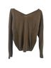 Nili Lotan 100% Cashmere Solid Brown Cashmere Pullover Sweater Size M - photo 2