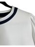 SMITH & QUINN Solid White Blue Long Sleeve Top Size L - photo 3