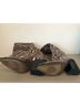 Vince Camuto 100% Leather Snake Print Brown Boots Size 5 1/2 - photo 6