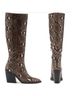 Vince Camuto 100% Leather Snake Print Brown Boots Size 5 1/2 - photo 3