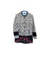 Desigual 100% Cotton Aztec Or Tribal Print Floral Black Red Jacket Size L - photo 2