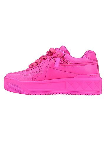 Mario Valentino Valentino One Stud Xl Leather Sneakers Pink (view 2)