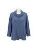 Jess & Jane Blue Solid Brushed Hacci Cowl in Cobalt Size M - photo 1