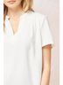 Entro White Classic Chic Top in Ivory Size 1X - photo 5