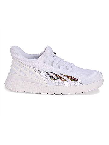 Drew Women's Halo Walking Shoes in White Mesh Combo (view 1)