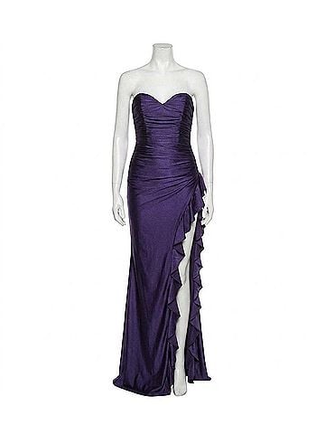 Jovani Liv Long Formal Prom Dress in Purple (view 1)