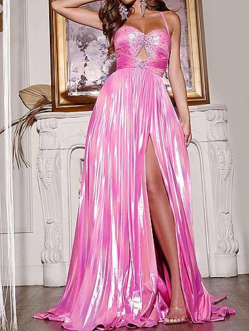 Jovani Arielle Gown in Pink (view 2)