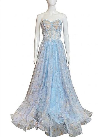 Jovani Emory Gown in Periwinkle (view 1)