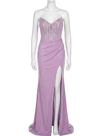 Jovani Corrie Gown in Lilac Purple (view 1)