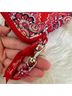 Vera Bradley 100% Cotton Damask Red Wristlet One size - photo 11