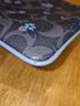 Coach 100% Leather Floral Solid Black Blue Clutch One size - photo 5