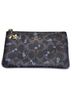 Coach 100% Leather Floral Solid Black Blue Clutch One size - photo 1